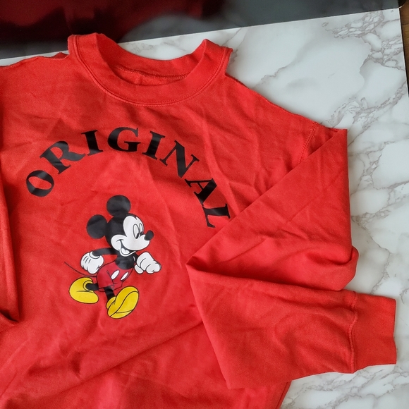 Disney Original Cold Shoulder Mickey Mouse Sweatshirt - Picture 6 of 6